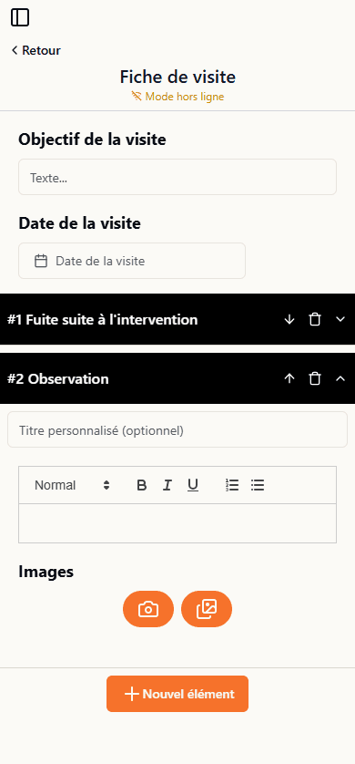 Nouvelle section ajoutée