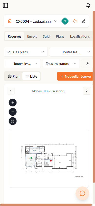 Réserves sur le plan